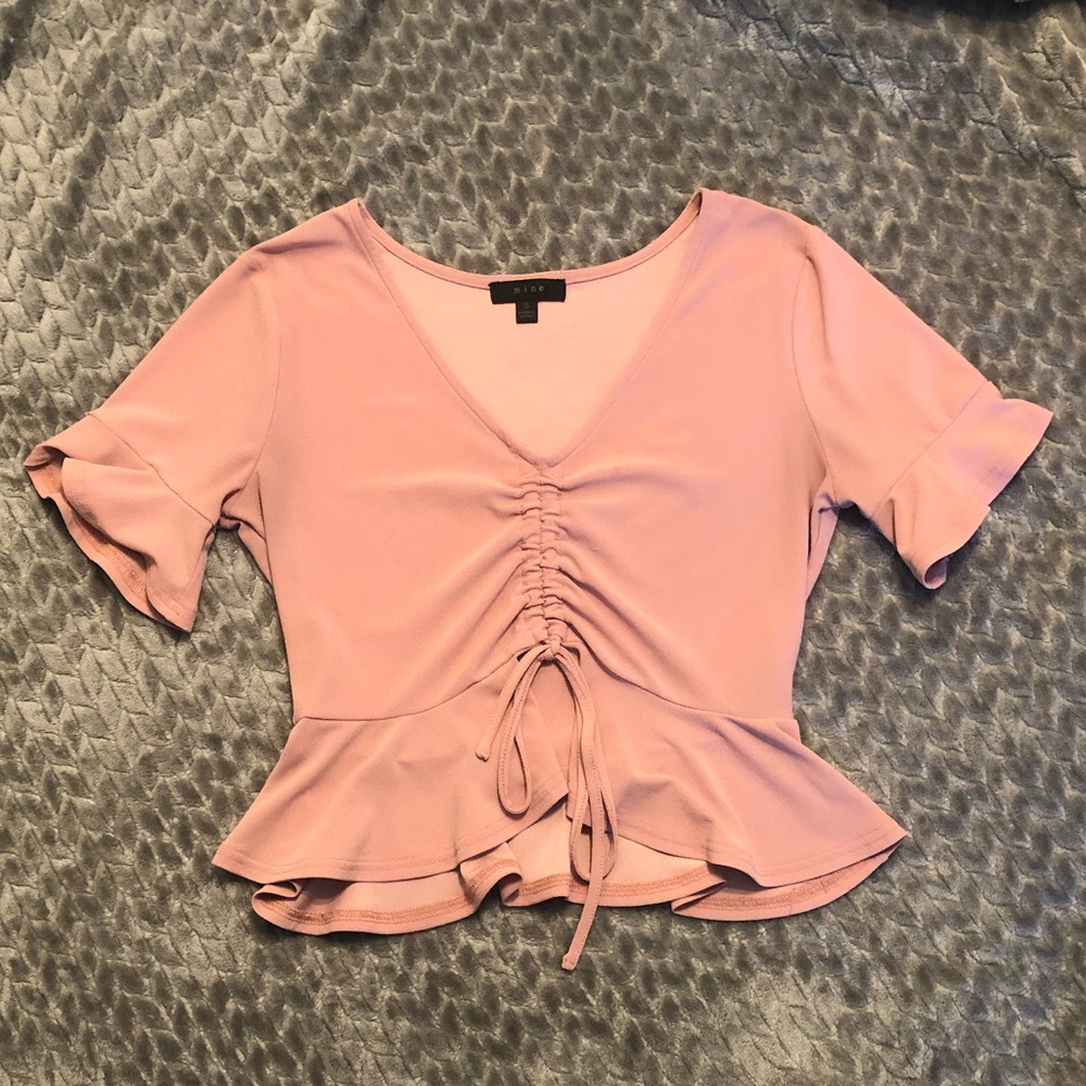 Blush pink blouse